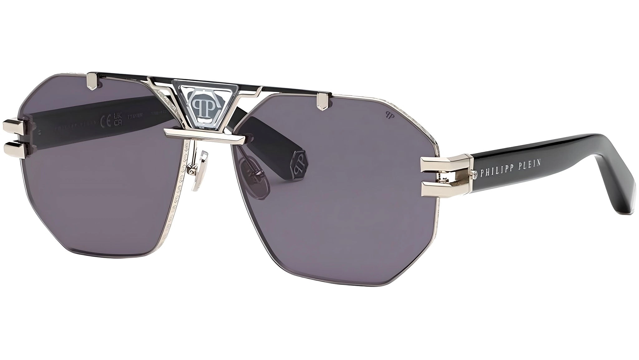 Philipp Plein SPP077M 0578 63 | Erkek Gri Güneş Gözlüğü